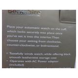 Berkshire Classic Automatic 3 Setting Watch Winder with AC Adaptor Black in original box