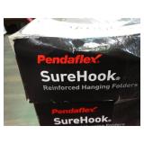 2 boxes of Pendaflex SureHook reinforced legal size hanging folders