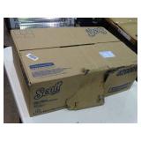 Case of Scott brand roll paper towels