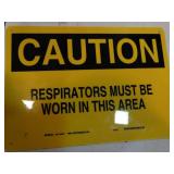 multiple caution and danger signs