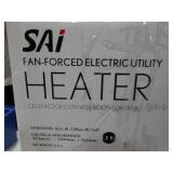 SAI fan forced electric utility heater, in original box