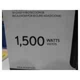 SAI fan forced electric utility heater, in original box