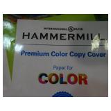 Ream of Hammermill 17" x 11" 80lb premium color copy paper.