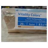ream of xerox Vitality Colors 20lb 8.5" x 11" tan multipurpose printer paper