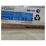 ream of xerox Vitality Colors 20lb 8.5" x 11" tan multipurpose printer paper