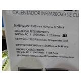 Lifesmart quartz infrared heater for large room, in original box