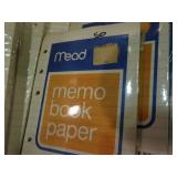 Multiple packages of new loose leaf memo book paper