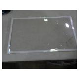 Clear sheets with adhesive sides. Measurements in pictures.