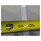 Clear sheets with adhesive sides. Measurements in pictures.