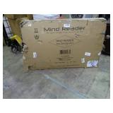 Mind Reader ROLLBOARD-WHT Mobile Dry Erase Board, Magnetic Double Sided 360 Degree Rotating White Board, White / Silver