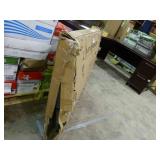 Mind Reader ROLLBOARD-WHT Mobile Dry Erase Board, Magnetic Double Sided 360 Degree Rotating White Board, White / Silver