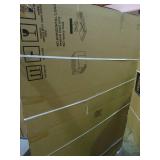 48" x 72" white board in silver frame, new in box