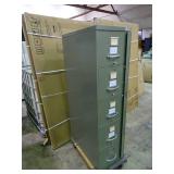 Heavy duty 5 drawer file cabinet, lockable by padlock. Drawers roll smooth.