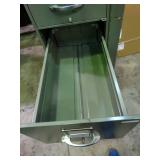 Heavy duty 5 drawer file cabinet, lockable by padlock. Drawers roll smooth.