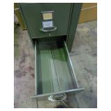 Heavy duty 5 drawer file cabinet, lockable by padlock. Drawers roll smooth.
