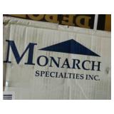 Monarch Specialties Bureau L-shaped desk, new in box.  Measurements in pictures.