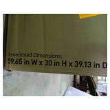 realspace Magellan corner desk, with blonde ash finish, new in box.  Measurements in pictures.