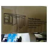 realspace Magellan corner desk, with blonde ash finish, new in box.  Measurements in pictures.