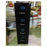 New 4 drawer file cabinet with lock and key.