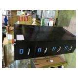 New 4 drawer file cabinet with lock and key.