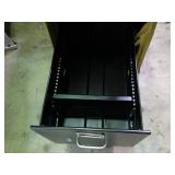 New 2 drawer file cabinet with lock and key.
