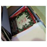 box full of never used greeting, Christmas, birthday cards and etc.