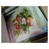 box full of never used greeting, Christmas, birthday cards and etc.