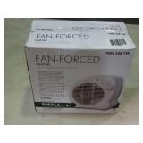 Small fan forced heater, new in box
