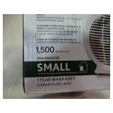 Small fan forced heater, new in box