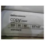 2 reams of 8.5" x 11" copy paper