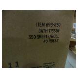 Case of Highmark individually wrapped toilet paper