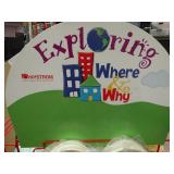 Nystrom exploring where and why learning kit.  Learn with maps and information.  Neat learning center.