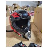 Adult Large Dirtbike Helmet with gloves and Goggles