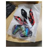 Adult Large Dirtbike Helmet with gloves and Goggles