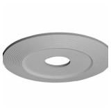 Ekena Millwork CM16AD Adonis Ceiling Medallion, 16 1/8"OD x 3 5/8"ID x 1"P (Fits Canopies up to 10 1/4"), Factory Primed