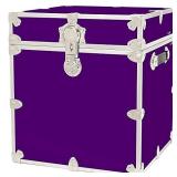 Rhino Trunk & Case Cube Armor Trunk, College, Home & Storage 18"x18"x20" (Purple)