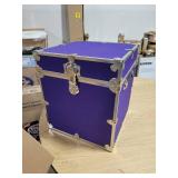 Rhino Trunk & Case Cube Armor Trunk, College, Home & Storage 18"x18"x20" (Purple)