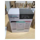 Cooluli 10L Mini Fridge for Bedroom - Car, Office Desk & College Dorm Room - 12V Portable Cooler & Warmer for Food, Drinks, Skincare, Beauty, Makeup & Cosmetics - AC/DC Small Refrigerator (White)