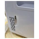 Cooluli 10L Mini Fridge for Bedroom - Car, Office Desk & College Dorm Room - 12V Portable Cooler & Warmer for Food, Drinks, Skincare, Beauty, Makeup & Cosmetics - AC/DC Small Refrigerator (White)