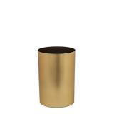 Umbra Metalla Trash Can, 4.5 Gallon (17L) Capacity, Matte-Brass Color