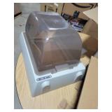 PetSafe ScoopFree Ultra Self-Cleaning Cat Litter Box Automatic with Disposable Tray Taupe Covered