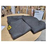 Cat Non-Woven Utility Padded Protection Moving Blankets 65GSM 80" x 72" (5.76lb each) 2 Pack 240030