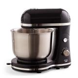 Delish by Dash Compact Stand Mixer, 3.5 Quart with Beaters & Dough Hooks Included - Black