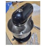 Delish by Dash Compact Stand Mixer, 3.5 Quart with Beaters & Dough Hooks Included - Black