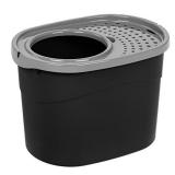 IRIS USA Top Entry Cat Litter Box, Black/Gray, large (589622)