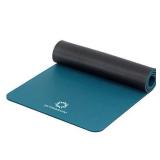 PRIMASOLE Yoga Mat Eco-Friendly Material 1/2"(10mm) Non-Slip Yoga Pilates Fitness at Home & Gym Twin Color Jango Green/Black. PSS91NH075A