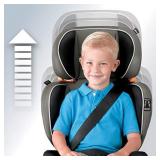Chicco KidFit 2-in-1 Belt Positioning Booster Car Seat - Gravity, Grey , 16.5x18.75x32.75 Inch (Pack of 1)