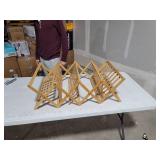 KOKO Foldable Large Shoe Rack Make of Bamboo with 5 Tier Stable and Durable, 35 x 19 x 10 inch, Suitable for Living Room, Balcony and Bathroom as Decorative Racks and Flower Stand.