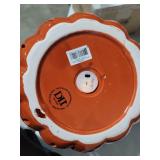 DII Pumpkin Lattice Orange Lantern, Large