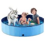 Jasonwell Foldable Dog Pet Bath Pool Collapsible Dog Pet Pool Bathing Tub Kiddie Pool for Dogs Cats and Kids
